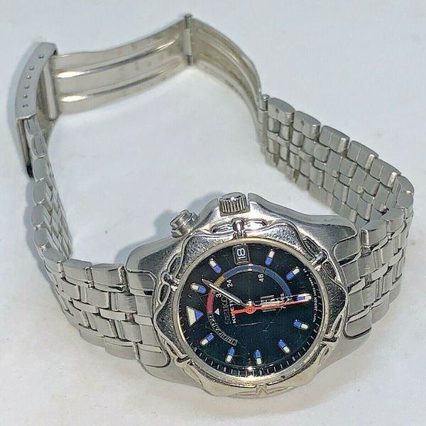 Working Seiko Watch 3M220A30 Japan Mov't Link Bracelet Band