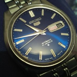 Vintage Seiko 5 Automatic/Manual 21 Jewels August 1970 6119 Rare |  WatchCharts