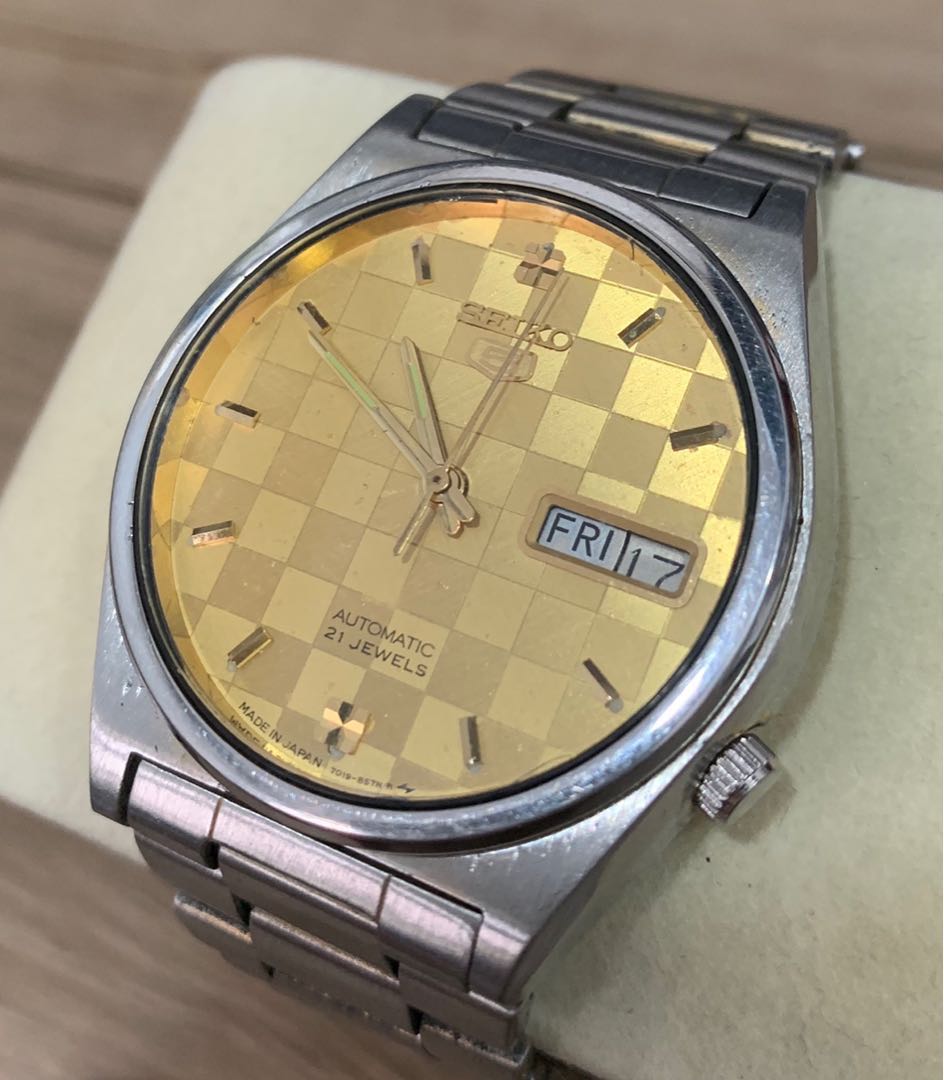 Seiko 5 Vintage RARE CHECKERED DIAL WatchCharts Marketplace