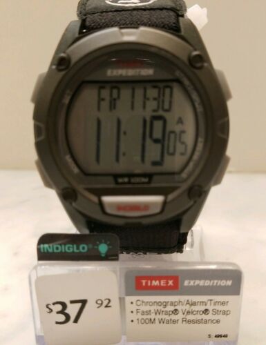 timex expedition classic digital chrono alarm timer 41mm watch