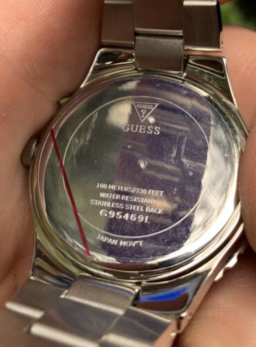 Guess stainless steel back water online resistant