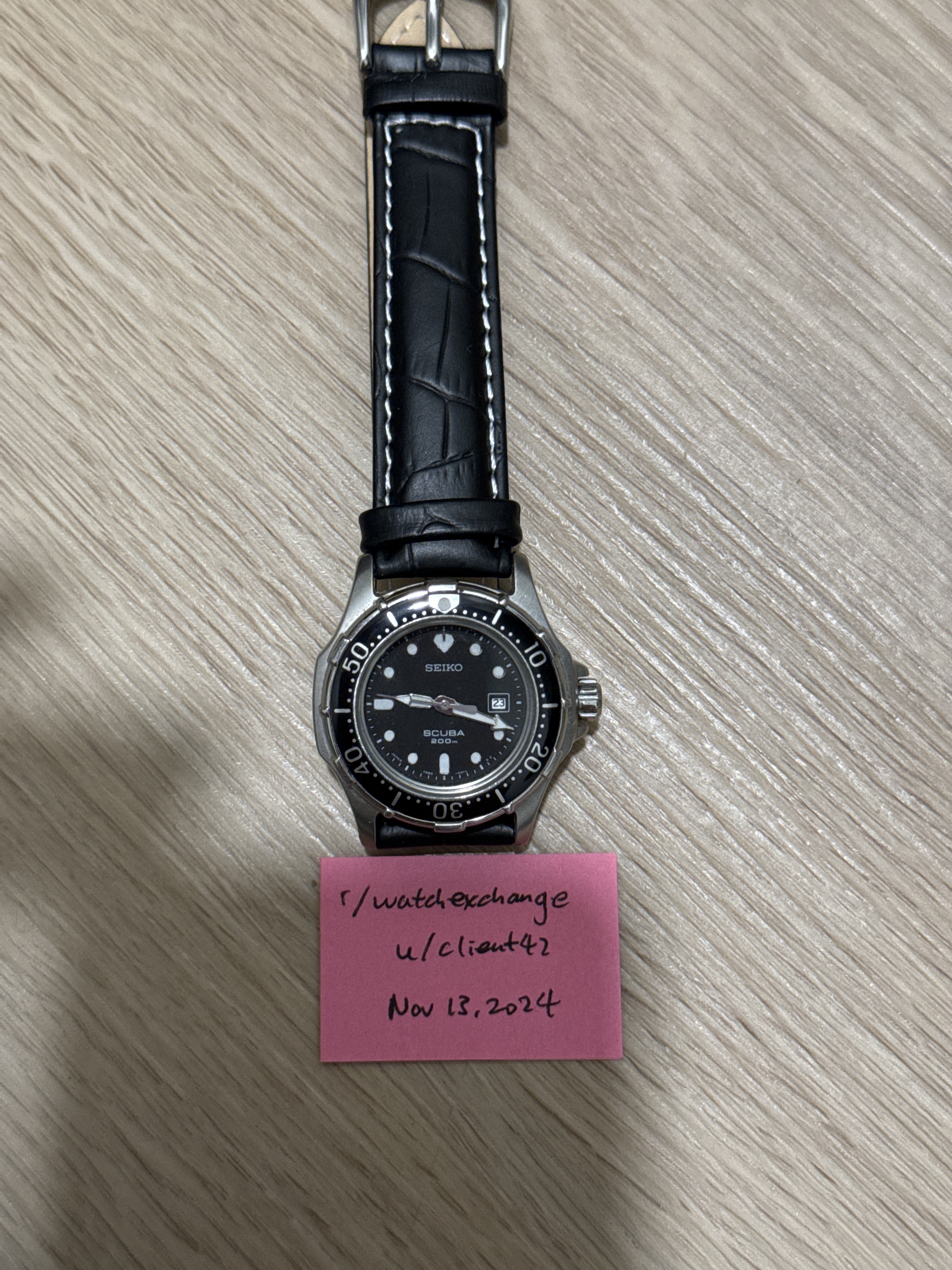 WTS] Vintage 1991 Seiko 7N85-001A Black Dial Scuba 200M Diver