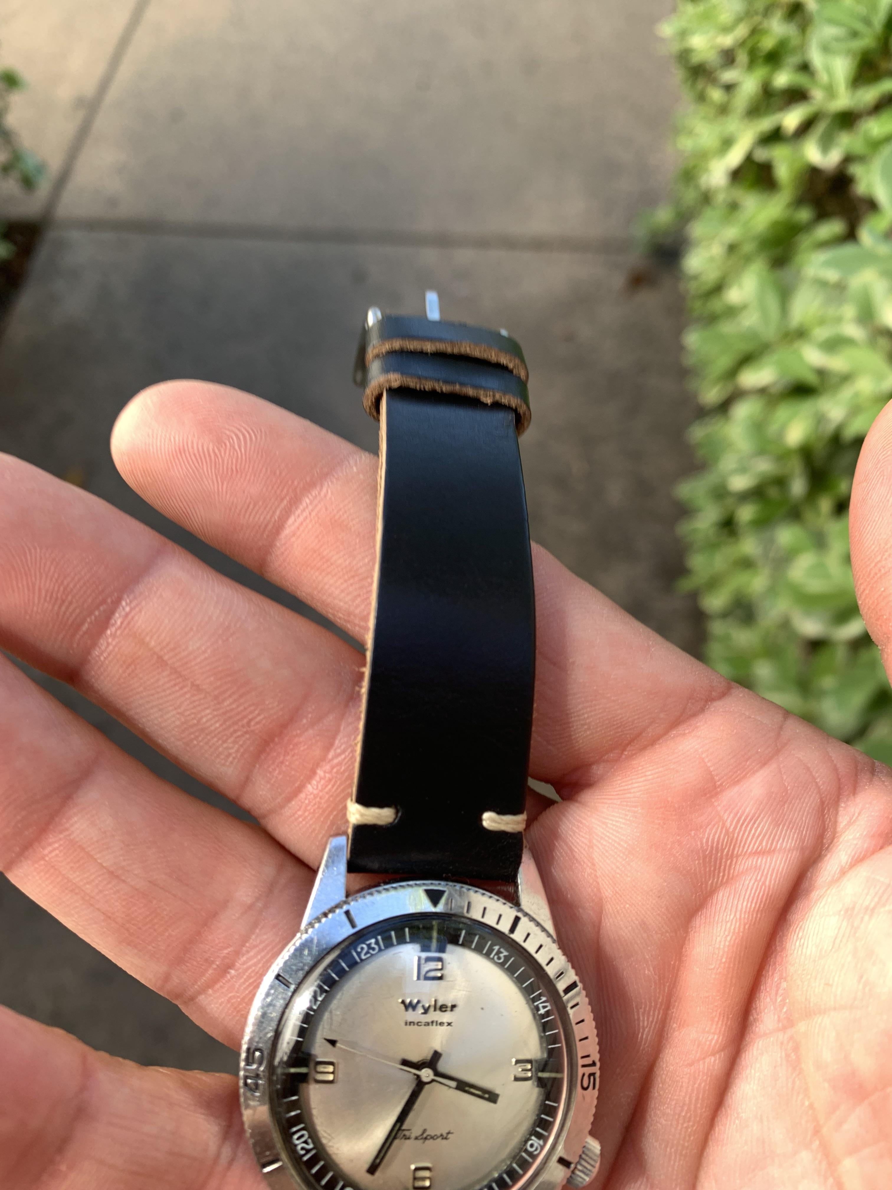 WTS WTT Vintage Dive Watch Wyler Incaflex Tri Sport Diver