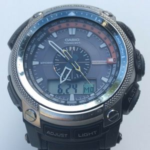 Casio Pro Trek Pathfinder 5114 Paw 5000 Watch Men From Japan Rare Tough Solar Watchcharts