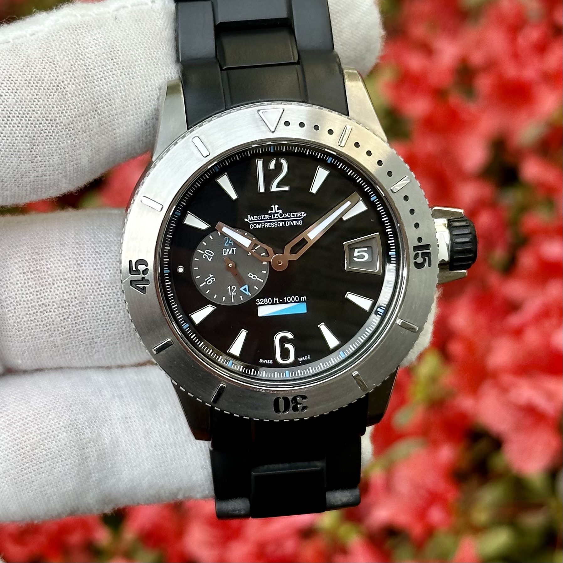 WTS Jaeger LeCoultre Master Compressor 46mm Titanium Diving GMT