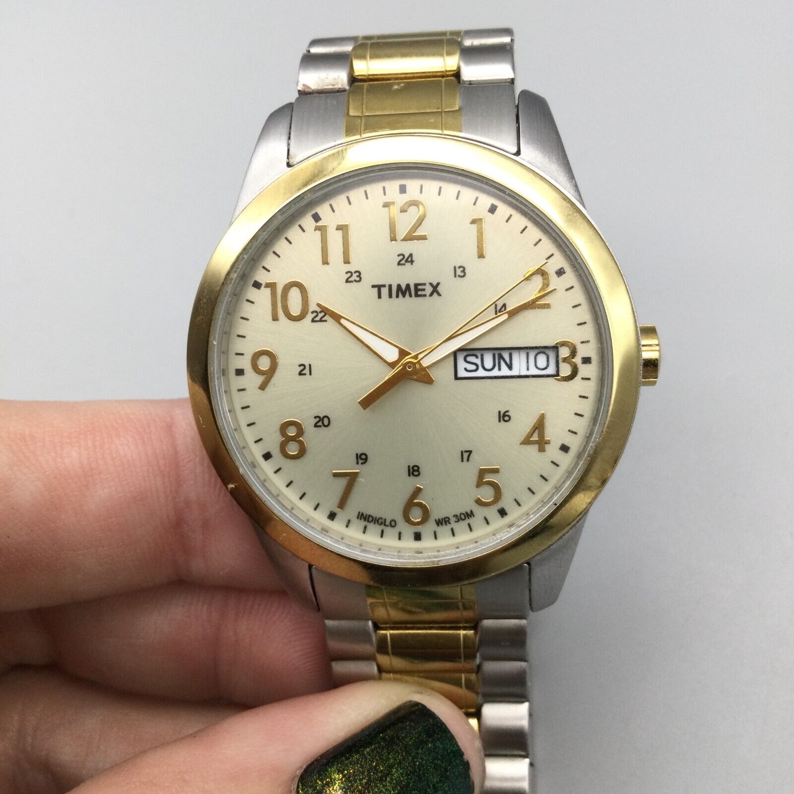 Timex watch clearance gold and silver