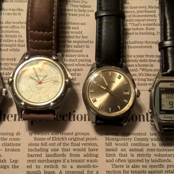 FS: Vintage Seiko 6602-7040 Seiko A904 Digital and Wenger GMT Watch Lot ...