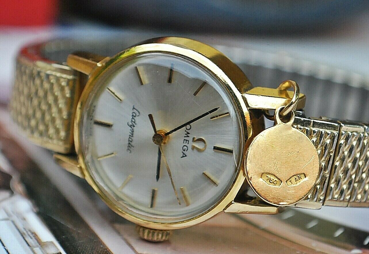 Omega ladymatic vintage online gold