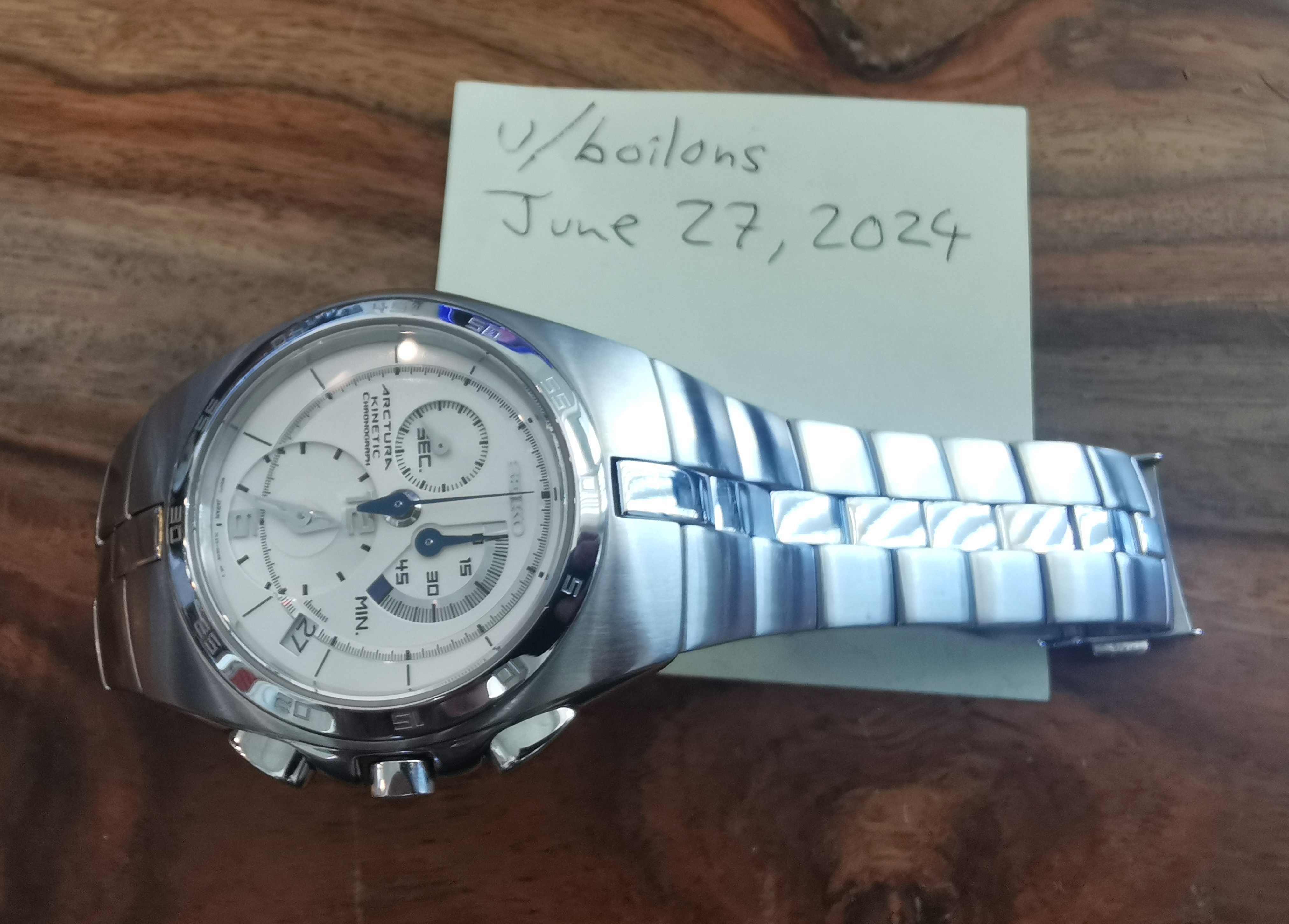 WTS] Seiko Arctura Kinetic Chronograph 7L22-0AA0 [A4] New Battery