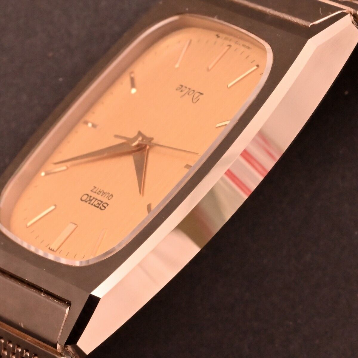 SEIKO DOLCE Analog 29mm Tungsten carbide watch Slim QUARTZ Ref 