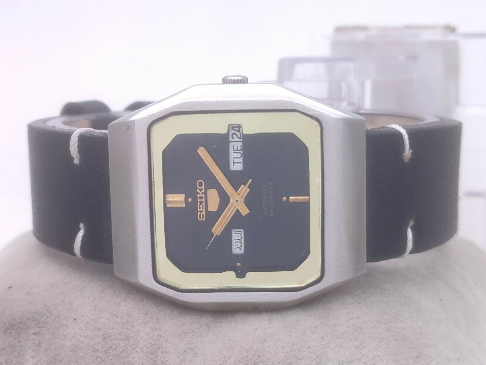 Vintage Seiko 5 Japan 6349-5190 23J Automatic Dual Day Window