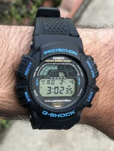 Casio G-shock DW-8700 w/ Custom Bezel and Strap 1995 Vintage Korea