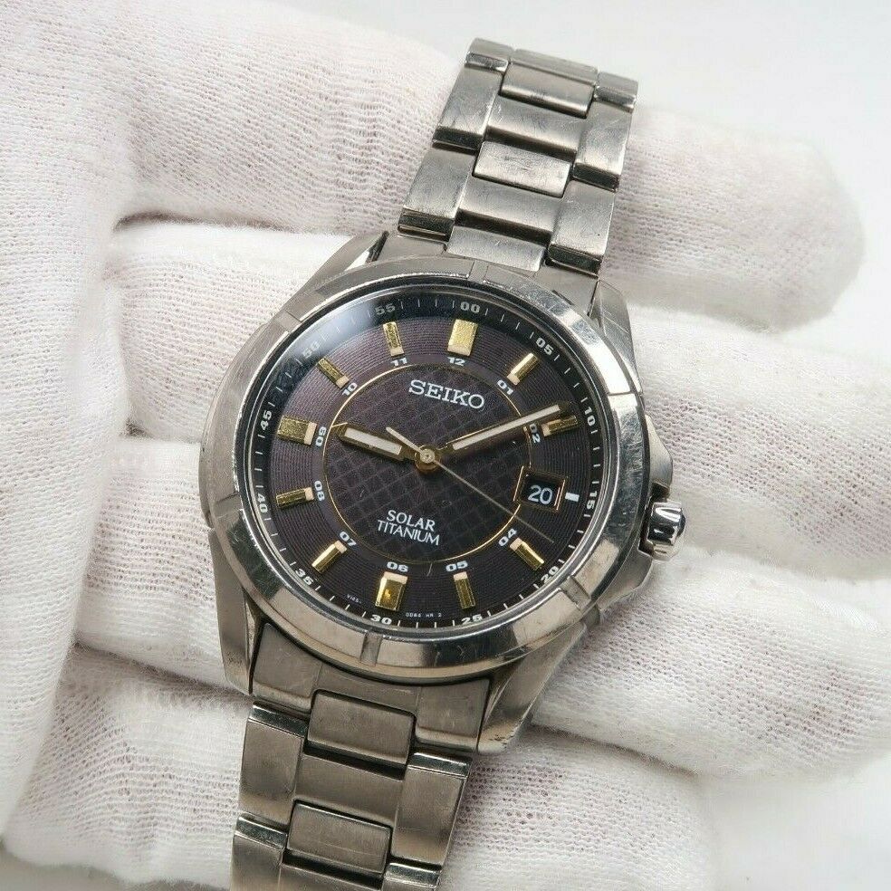 SEIKO SOLAR TITANIUM V145-0AX0 Mens Watch Japan | WatchCharts