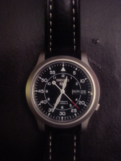 seiko snk809 black