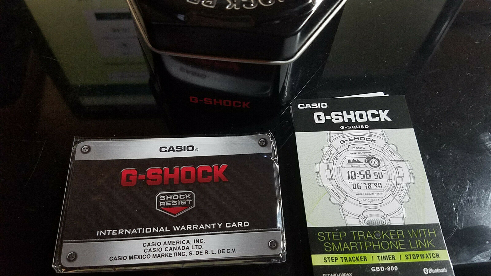 Casio G Shock G Squad Step Tracker Gbd 800 1bcr Bluetooth All Black Watchcharts