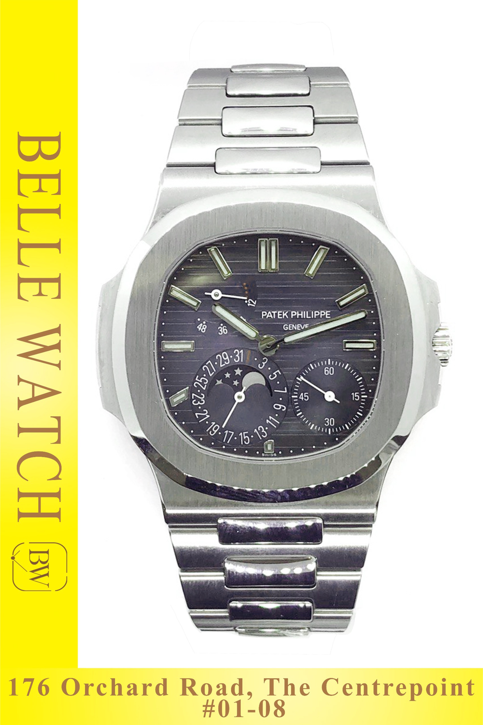 Patek Philippe PP Nautilus Bracelet 5712 1A 001 Blue Dial