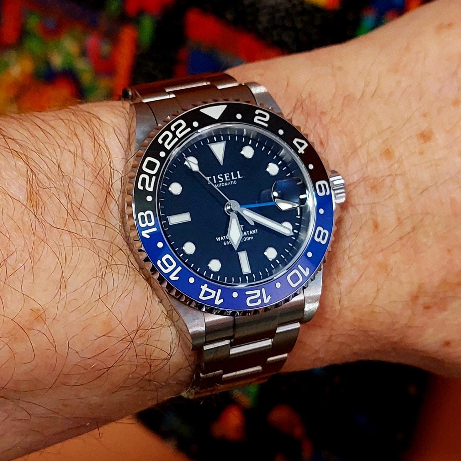 TISELL True GMT 9075 MIYOTA Automatic Movement Green