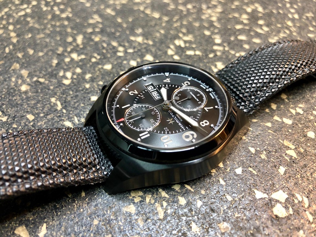 Khaki field auto hot sale chrono full black