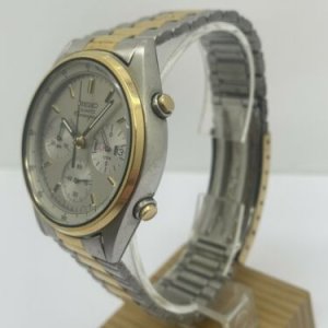 Vintage SEIKO 7A38-7069 CHRONOGRAPH Mens Two Tone Watch - New Battery |  WatchCharts