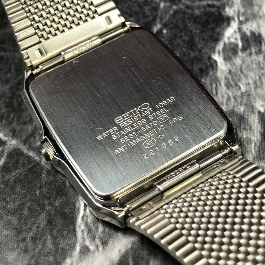 Vintage 1992 SEIKO spirit 5E31-5A70 Men's Dress Quartz Watch from