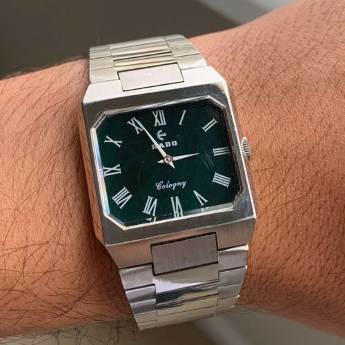 Rado Cologny Vintage Swiss Men's Watch - Green | WatchCharts