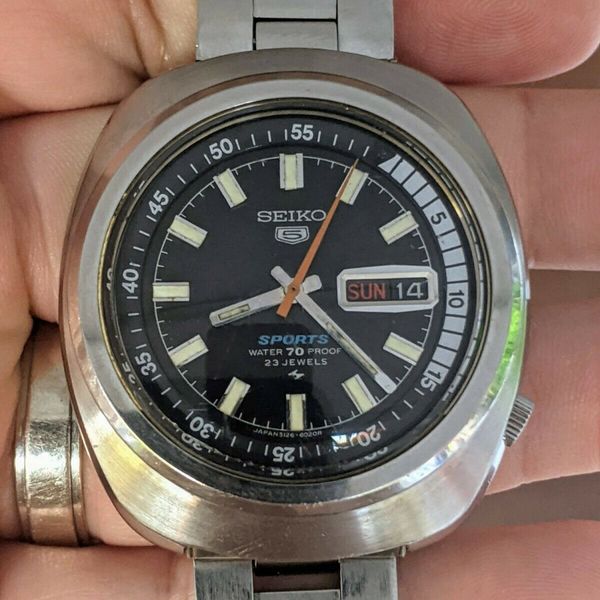 Vintage '69 Seiko 5126-6030 Sports Rally Diver 70M JDM Watch, Proof ...