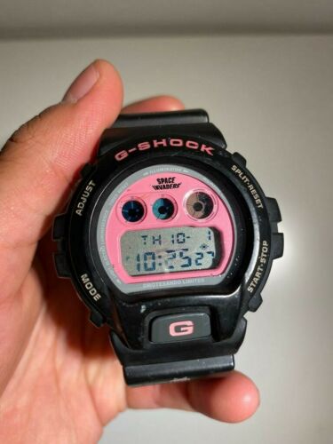 Casio G Shock Dw6900 Space Invaders RARE Black and pink | WatchCharts