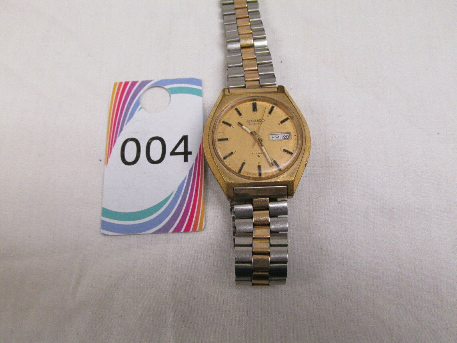 Vintage Seiko Automatic 17 Jewel Watch Textured Dial 6109-8019-T Japan #5 |  WatchCharts