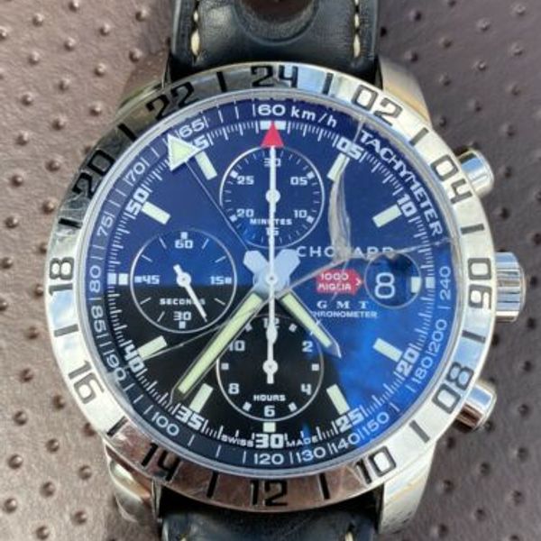 Chopard Mille Miglia GMT Automatic Chronograph Ref 8992 on Leather ...