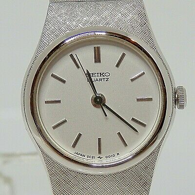 Damenuhr Armbanduhr Seiko 2C21-0010 R0 Armband 16cm Stahl diamantiert  Blickfang | WatchCharts