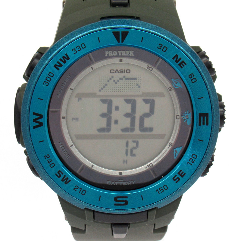 Men's watch [used] CASIO Casio PRO TREK Protrek PRG-330 tough solar green green gift packaging selection] | WatchCharts
