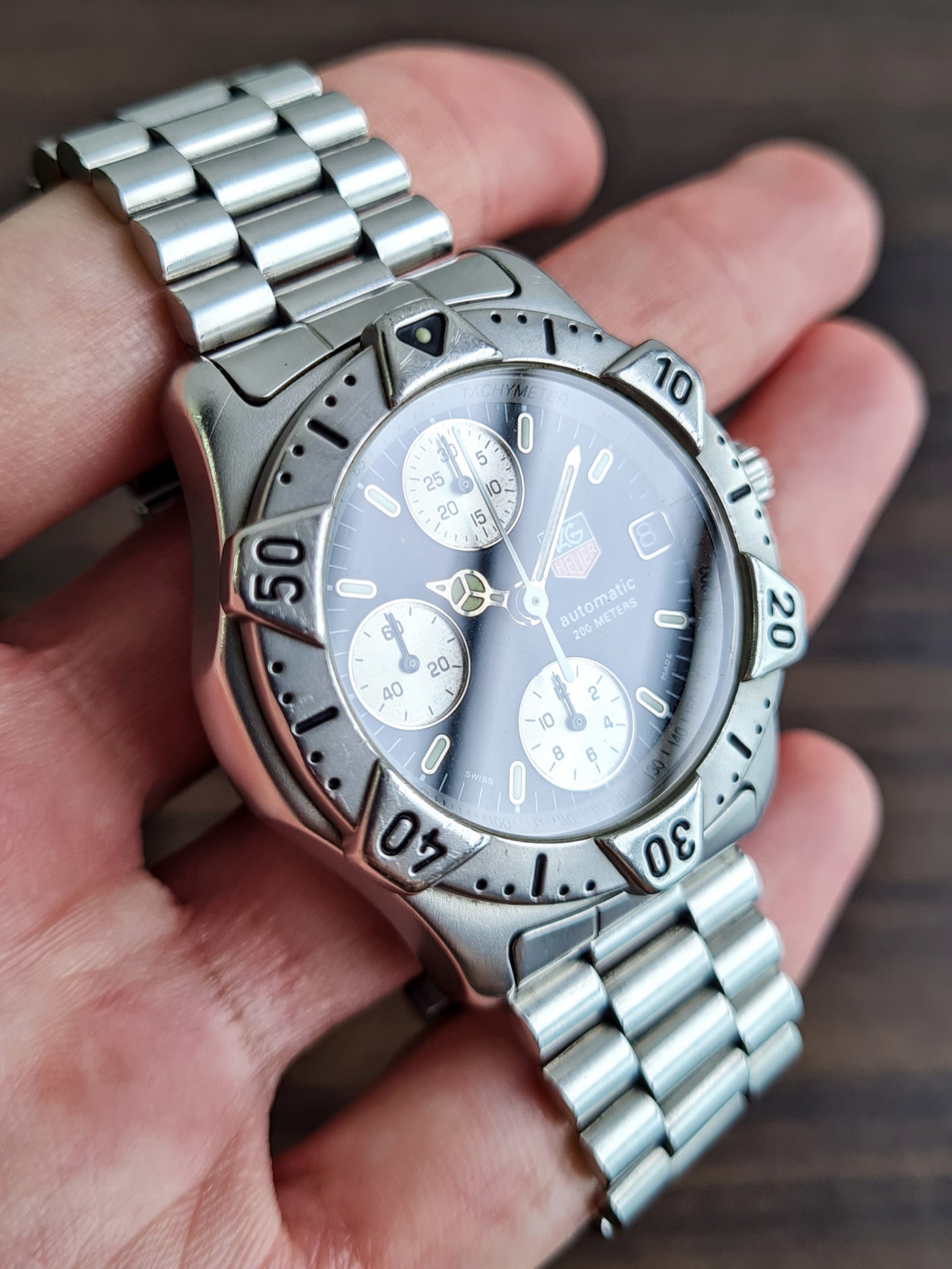 Tag Heuer Starfish 740.306 Automatic Chronograph Dive Watch with Reverse Panda Dial WatchCharts Marketplace