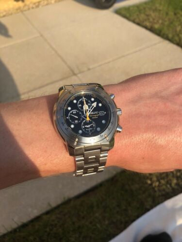 SEIKO Quartz watch analog rubber BLK BLK 7T62 0LL0 | eBay