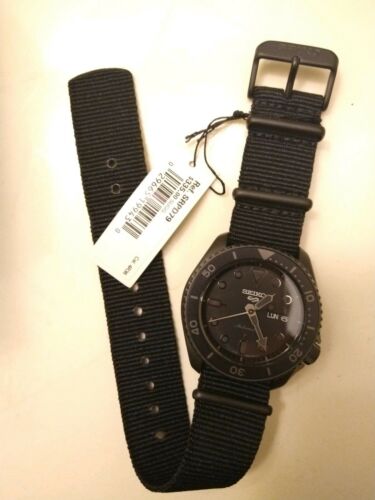 seiko 5 sports automatic black dial men's watch srpd79k1