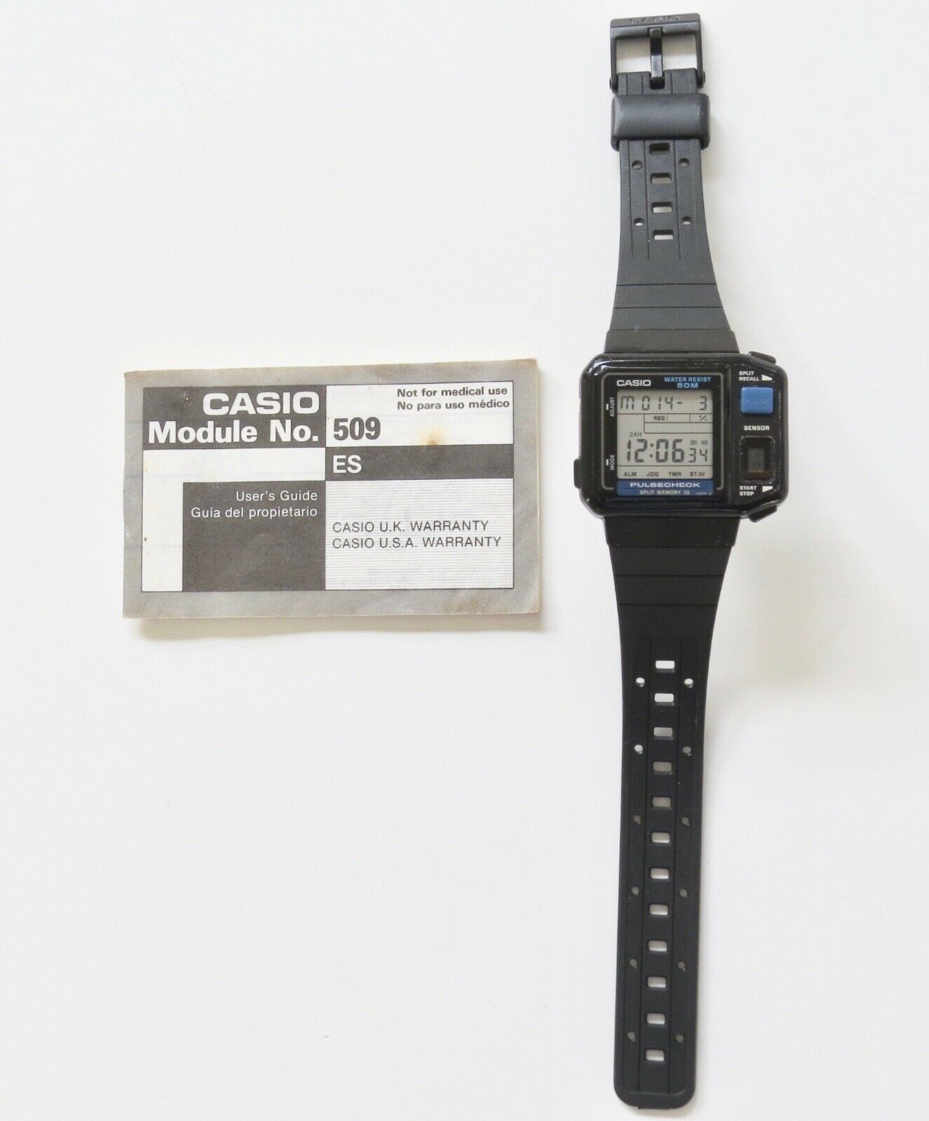 時計 CASIO 509 JP-100W NEW BATTERY 50eafcd9-0239-4675-a8df-