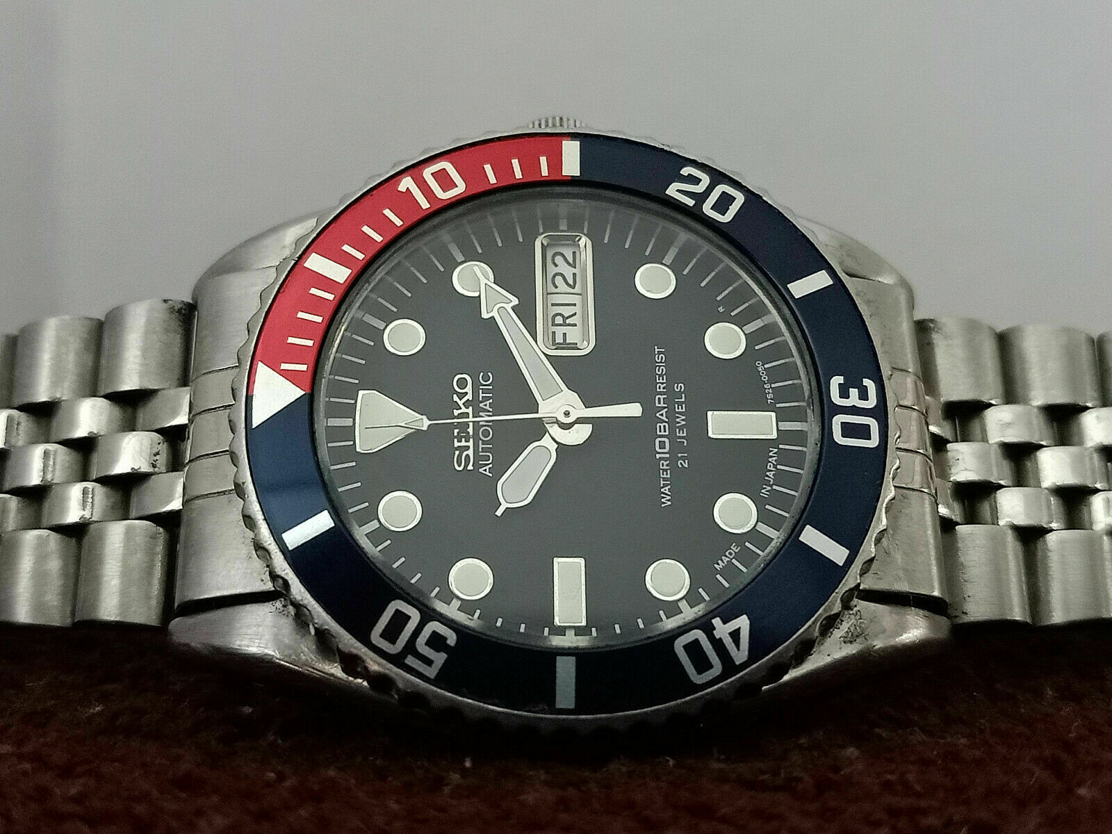 SEIKO DIVER 7S26-0050 SKX025 BAR SUBMARINER AUTOMATIC MENS WATCH