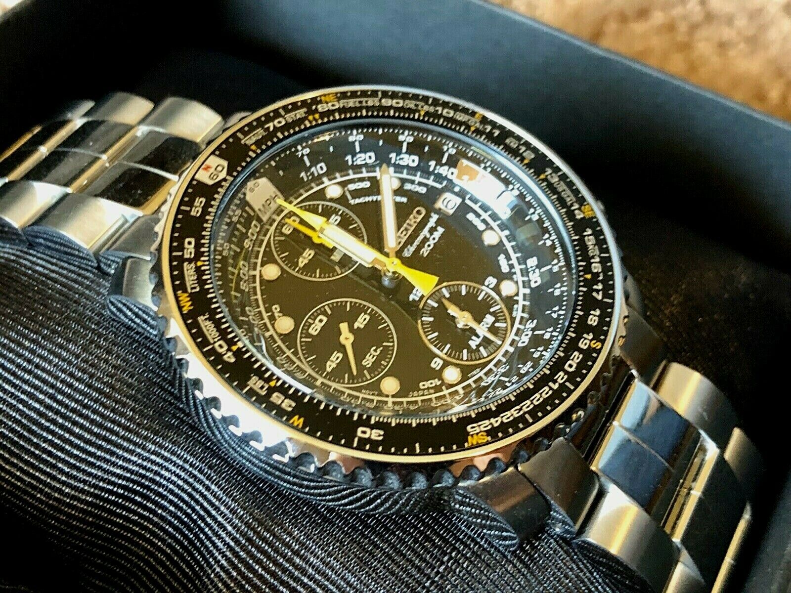 Seiko SNA411 Flightmaster Chronograph Watch | WatchCharts