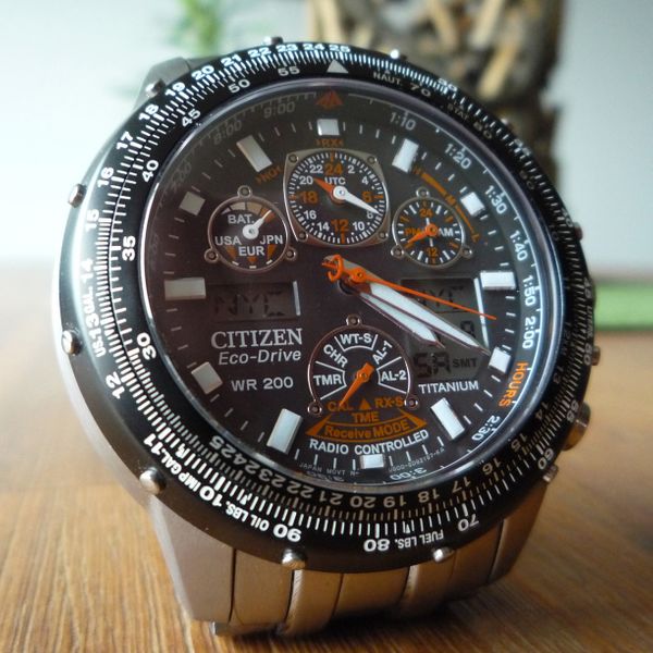 Citizen JY001050E EcoDrive Skyhawk AT Titanium + Sapphire Crystal