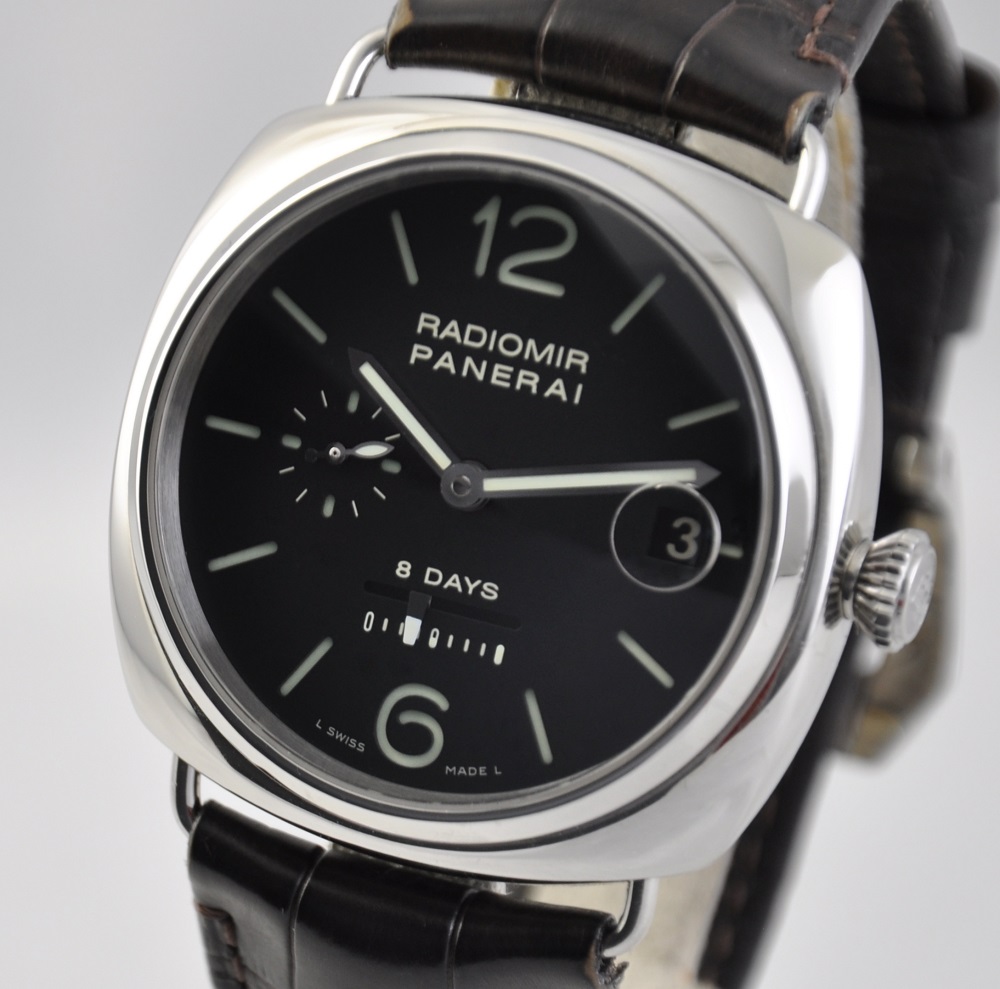 FS Panerai Radiomir 8 Days 45mm Steel Black PAM00268 Strap Pam268