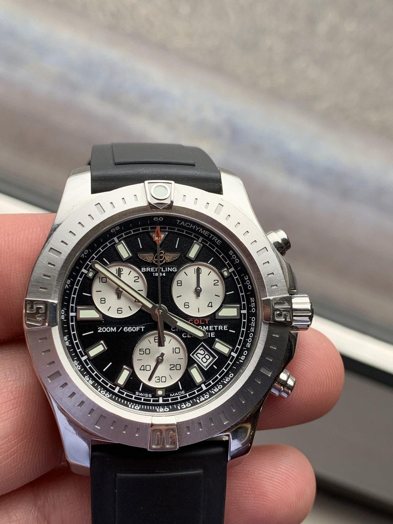 breitling colt rubber strap