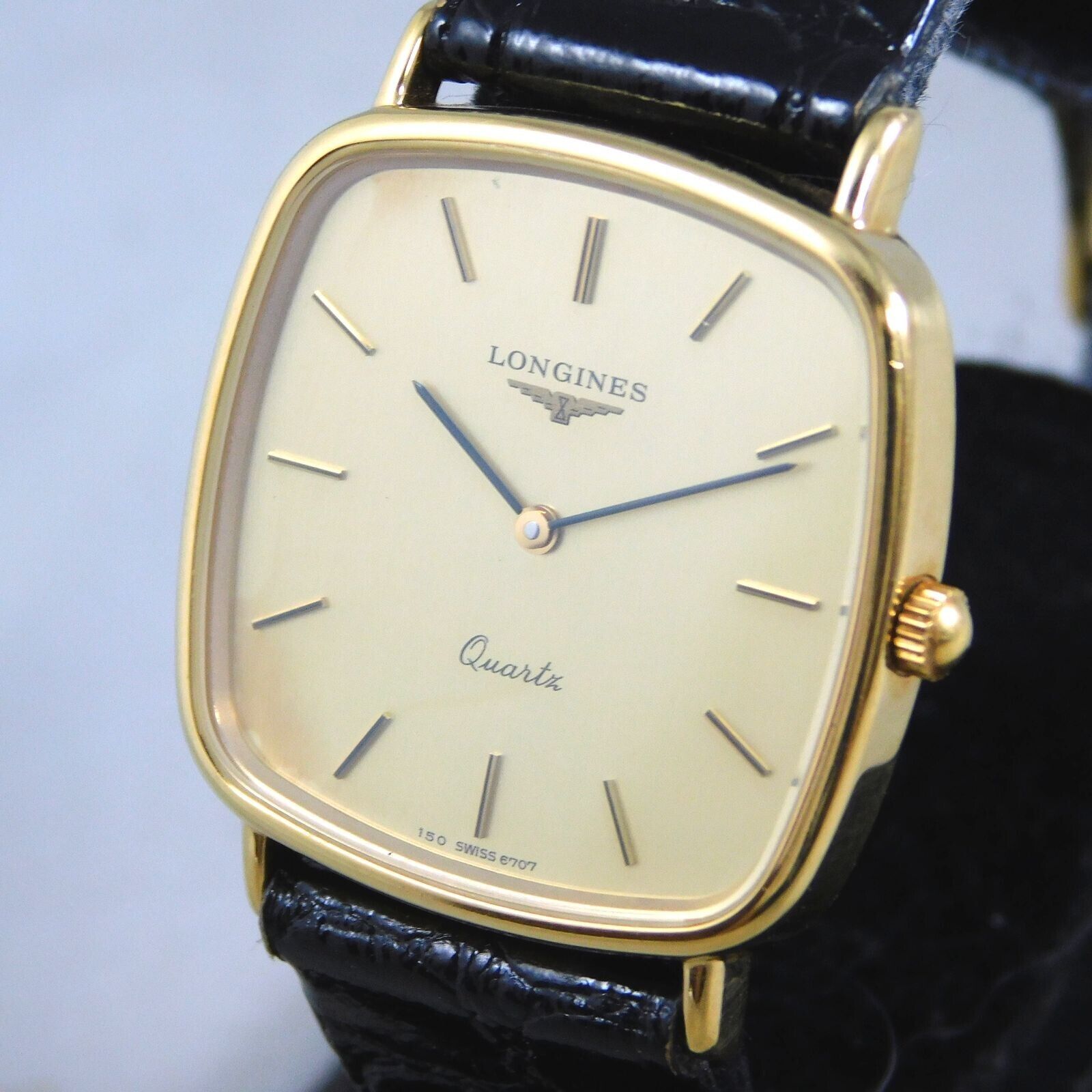 LONGINES 盤面のみ LONGINES L150.2 MEN'S GOLD VINTAGE WATCH QUARTZ SWISS MADE