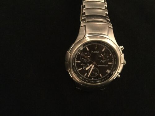 bulova chronograph alarm marine star 100m