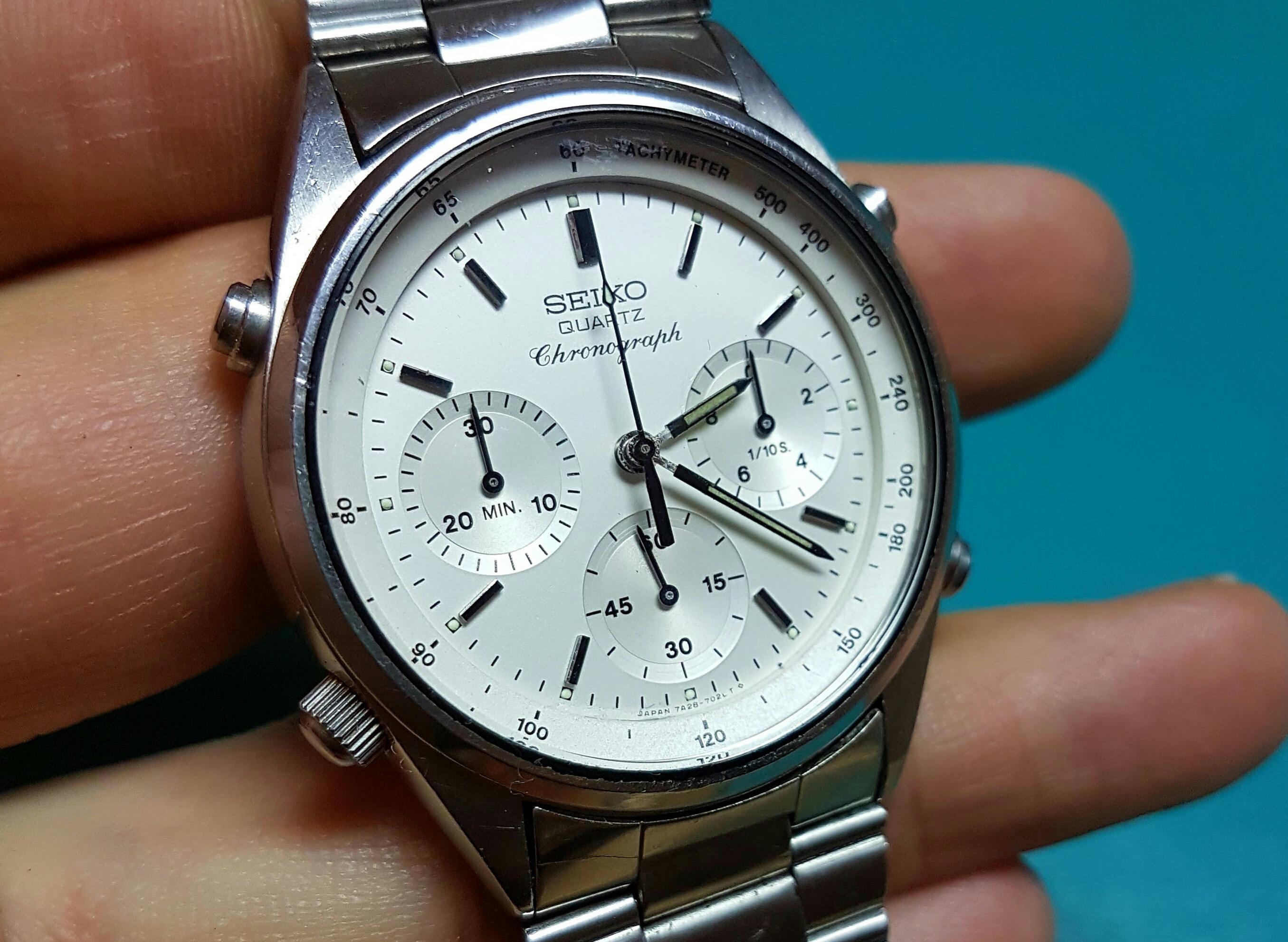 FS Seiko 7A28 7020 WD Quartz Chronograph