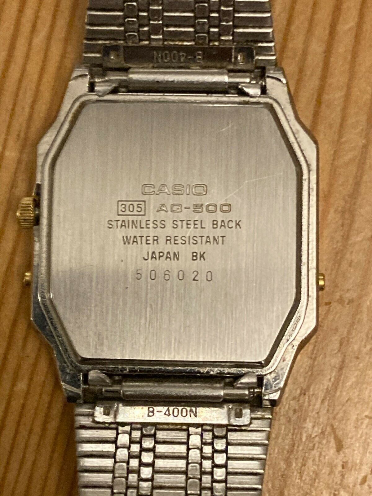GENTS VINTAGE CASIO AQ-500 DUAL TIME WATCH 90`S | WatchCharts