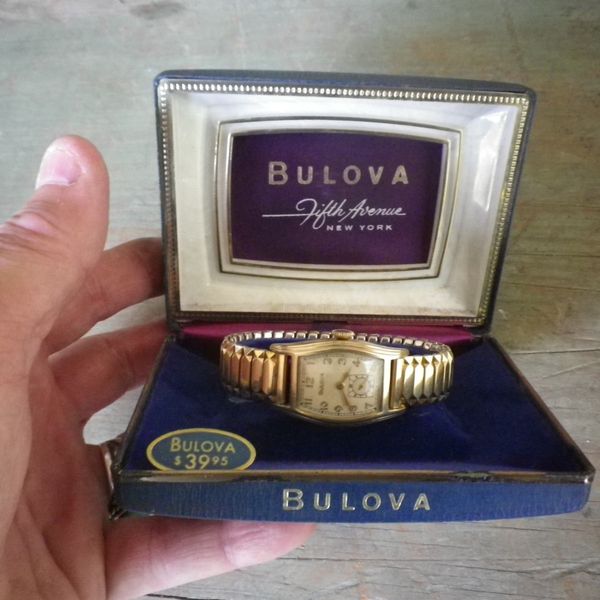 Bulova Men's Wristwatch In Box Vintage Estate | WatchCharts Marketplace