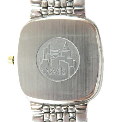 Omega Deville 1451/439.1 Watch Men's 33mm Square Quartz White Dial