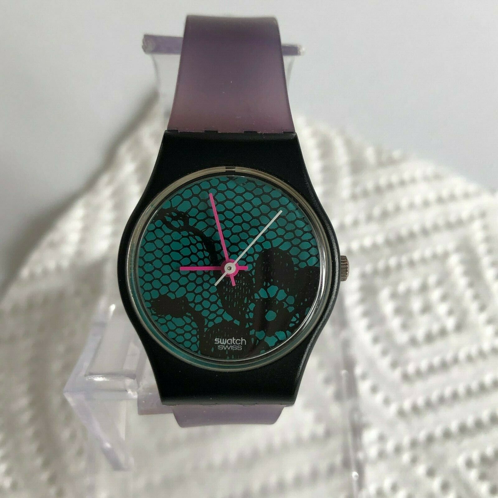 1985 VINTAGE SWATCH WATCH VELVET UNDERGROUND Vintage 1985 Swatch Velvet Underground LB108 Watch 25mm  main image 3