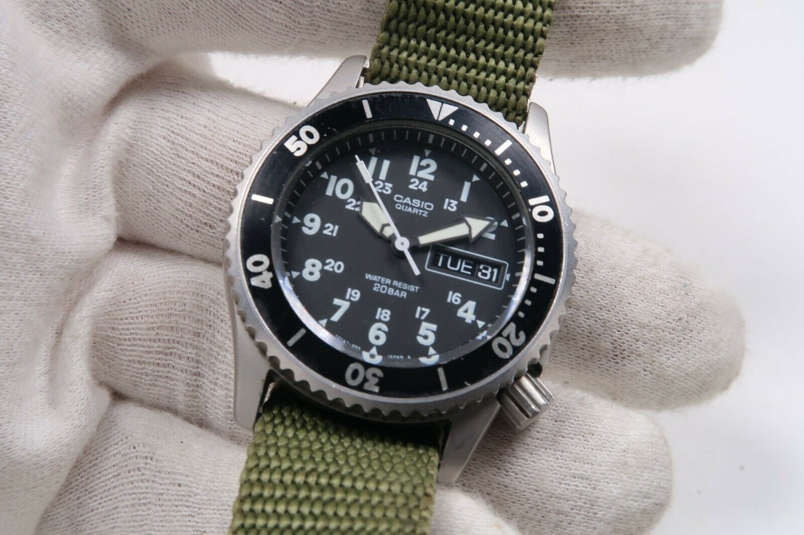 CASIO QUARTZ MD-707 20BAR MILITARY DIVER WATCH JAPAN | WatchCharts