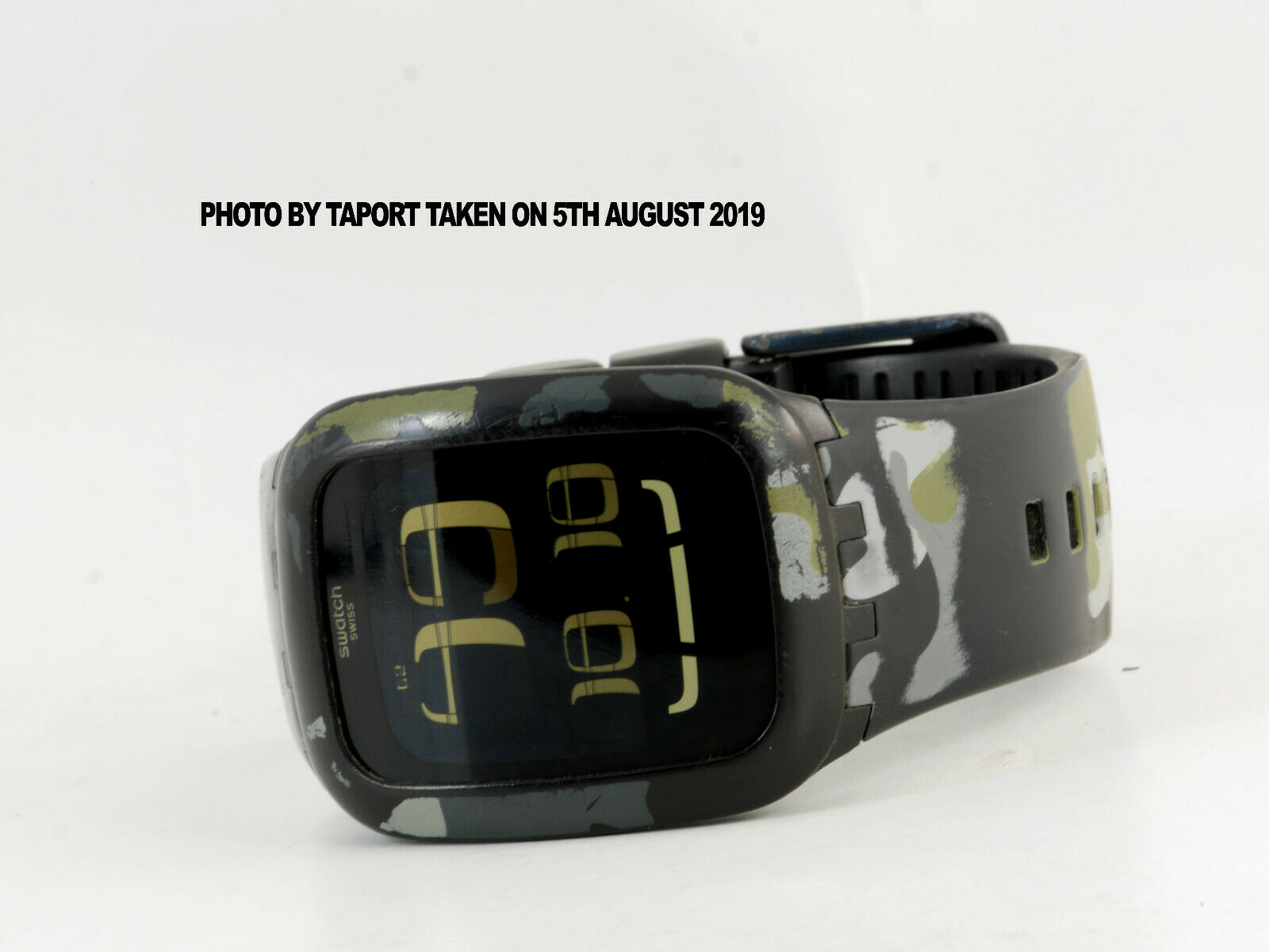 SWATCH TOUCH CAMOUFLAGE SURB105 SWISS MADE DIGITAL MILITARY TACTICAL WATCH  | WatchCharts