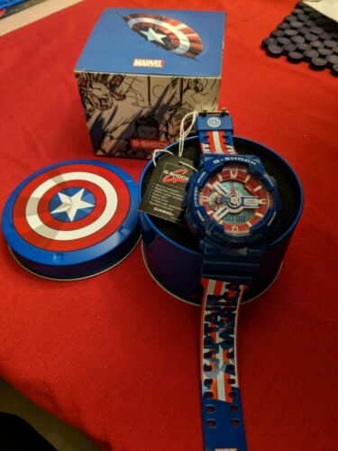 captain america g shock watch